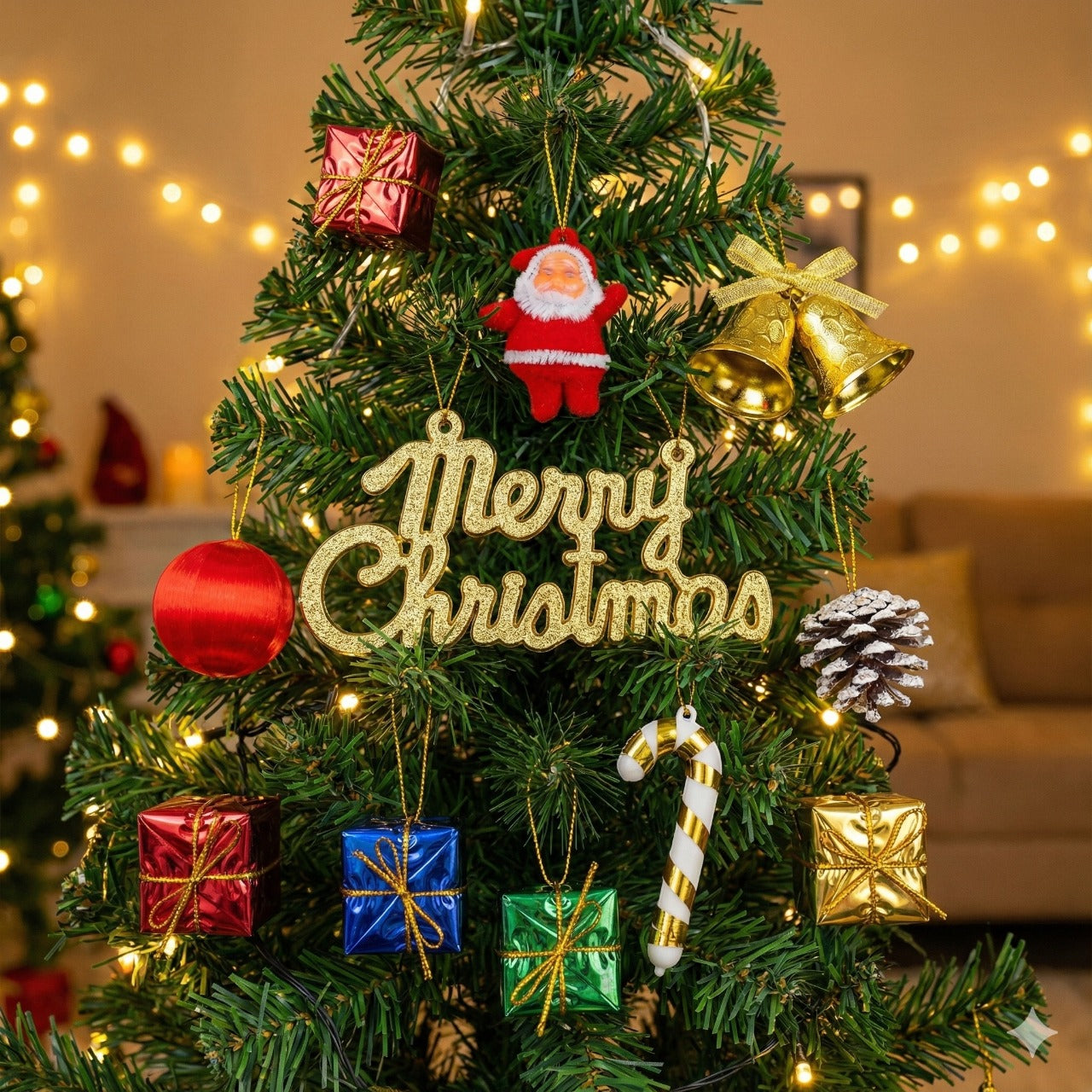 Classic Holiday Decor Starter Pack | Assorted Christmas Ornaments & Tree Toppers