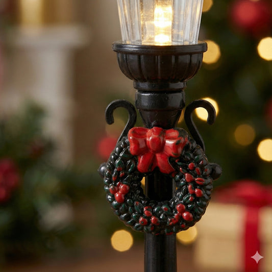 Nostalgic Miniature Christmas Street Lamp Set (2-Pack) | Lighted Village & Mantel Decor