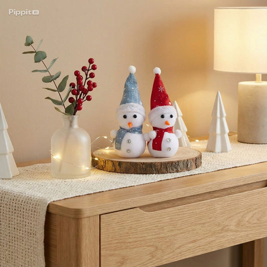 Whimsical Winter Christmas Ornament Collection - Dioramas, Snowmen & Star Assortment(pack of 2)