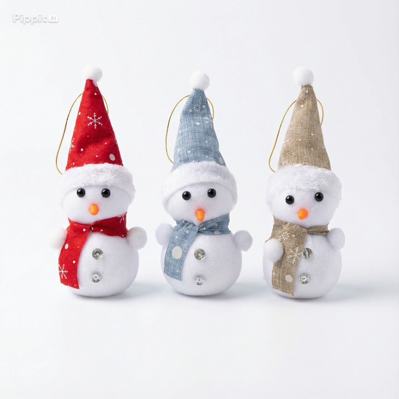 Whimsical Winter Christmas Ornament Collection - Dioramas, Snowmen & Star Assortment(pack of 3)