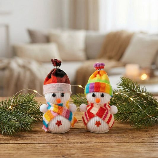 Whimsical Winter Christmas Ornament Collection - Dioramas, Snowmen & Star(pack of 2)