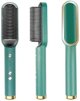 3-in-1 Professional Electric Hair Straightener Comb Brush – Quick Detangle & Smooth Styling