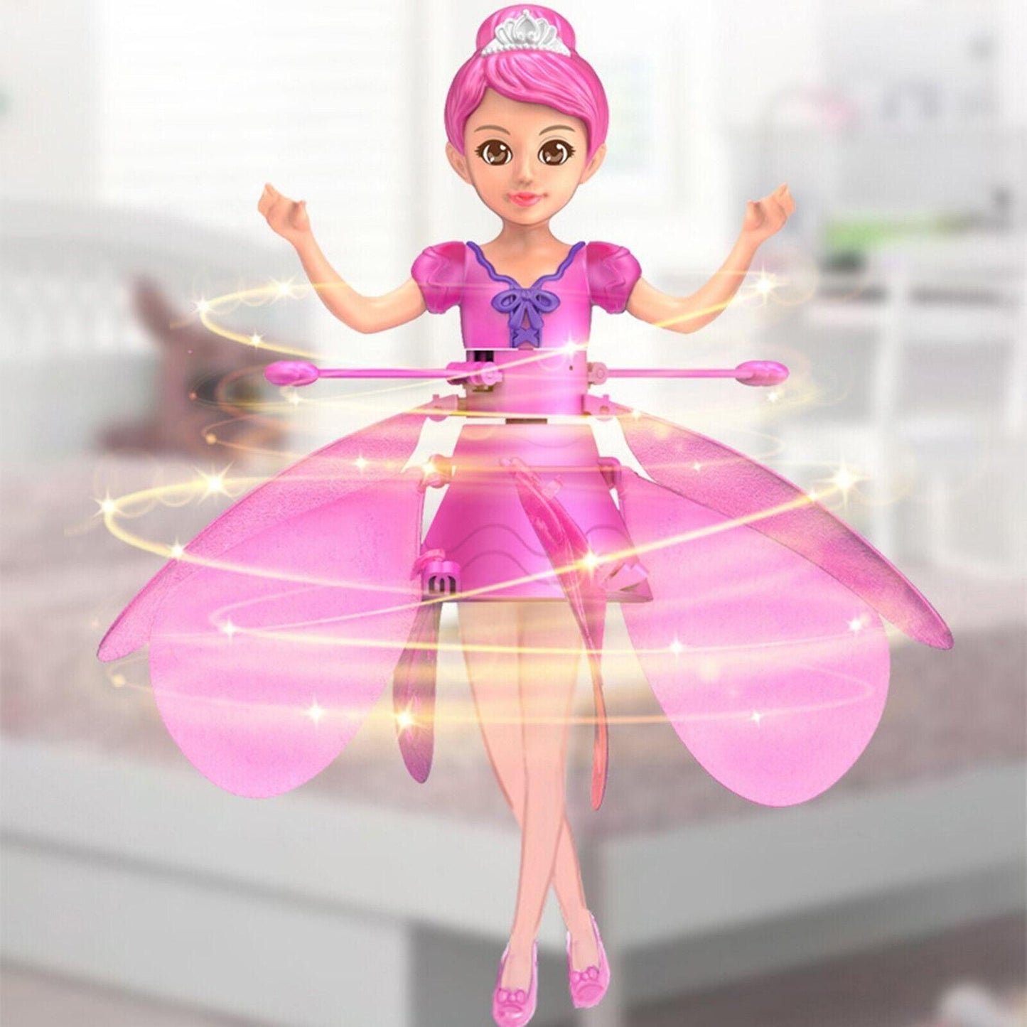 Magic Flying Fairy Toy – Self-Flying Rechargeable Hand Sensor Doll for Kids