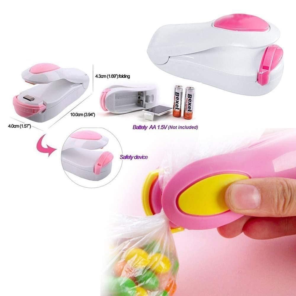 Portable Mini Heat Sealer – Food Bag Resealer & Vacuum Storage Tool (Multicolour)