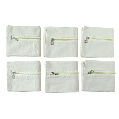 Zip Closure Saree Storage Bag (14.5x16.5 Cm Pack Of 6)