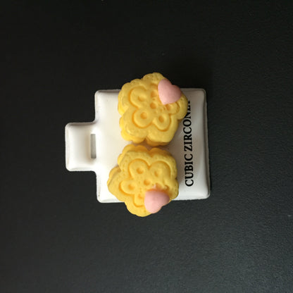 Cute Yellow Flower Stud Earrings – Kids & Girls Daily Wear Fashion Jewellery