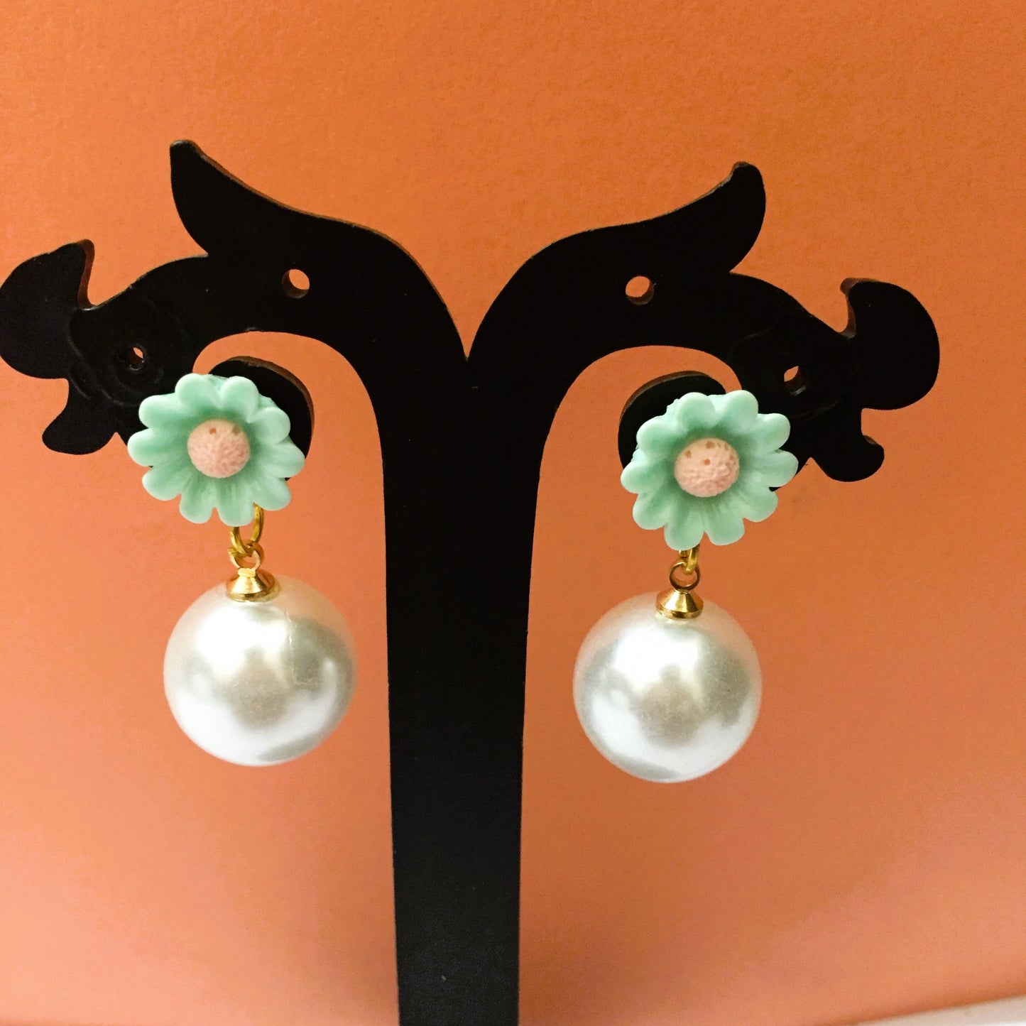 Cute Floral Pearl Drop Earrings – Trendy Daily Wear Fashion Jewellery