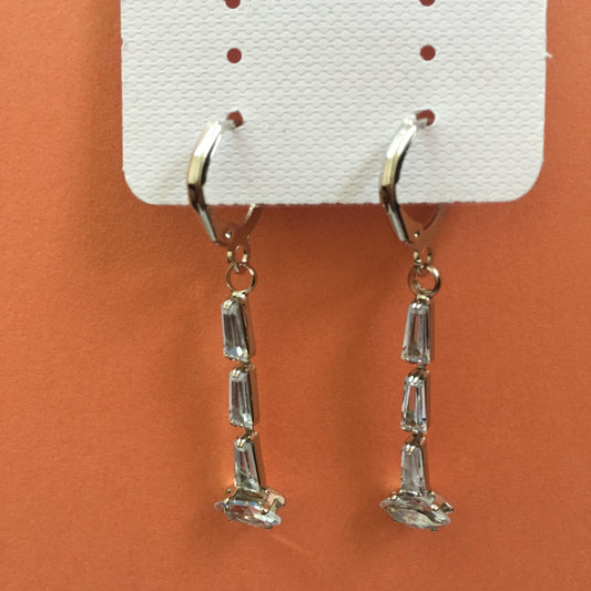 Elegant CZ Long Drop Earrings – Premium Party & Festive Wear Jewellery