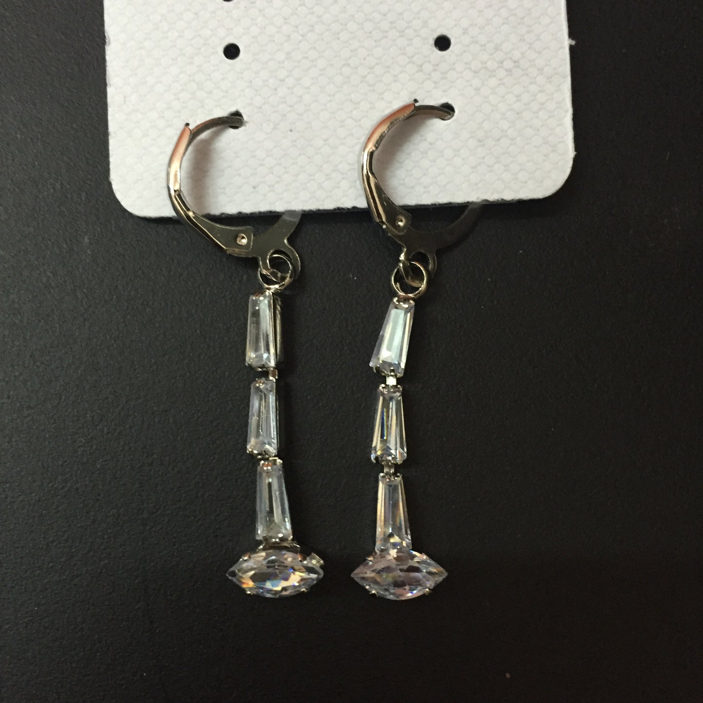 Elegant CZ Long Drop Earrings – Premium Party & Festive Wear Jewellery