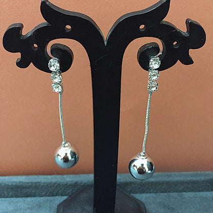 Stylish Long Chain Dangling Ball Earrings – Party & Casual Wear Jewelry