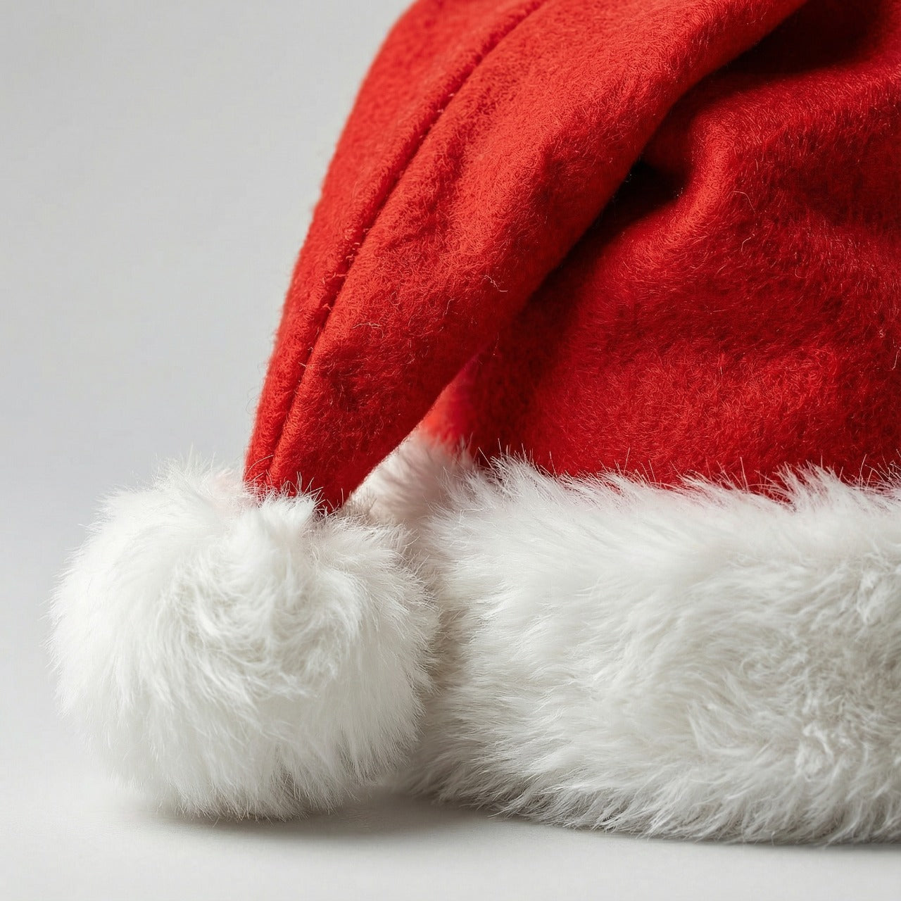 Classic Red & White Santa Hats | Soft Felt Christmas Party & Family Photo Props(pack of 3)