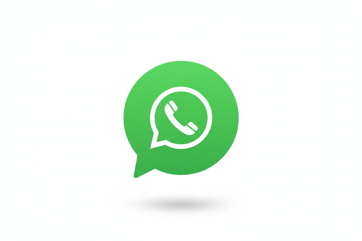 Chat bubble icon for WhatsApp support