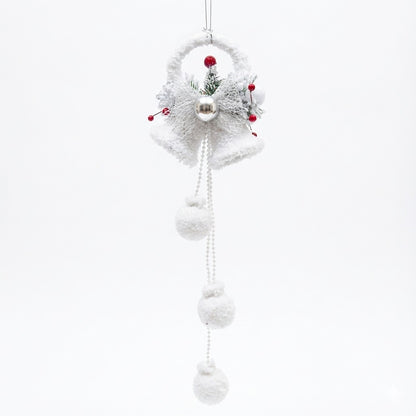 Christmas Bell Ornament | Shabby Chic Winter Door Hanger Decoration