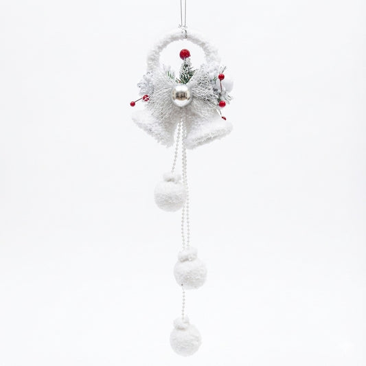 Christmas Bell Ornament | Shabby Chic Winter Door Hanger Decoration