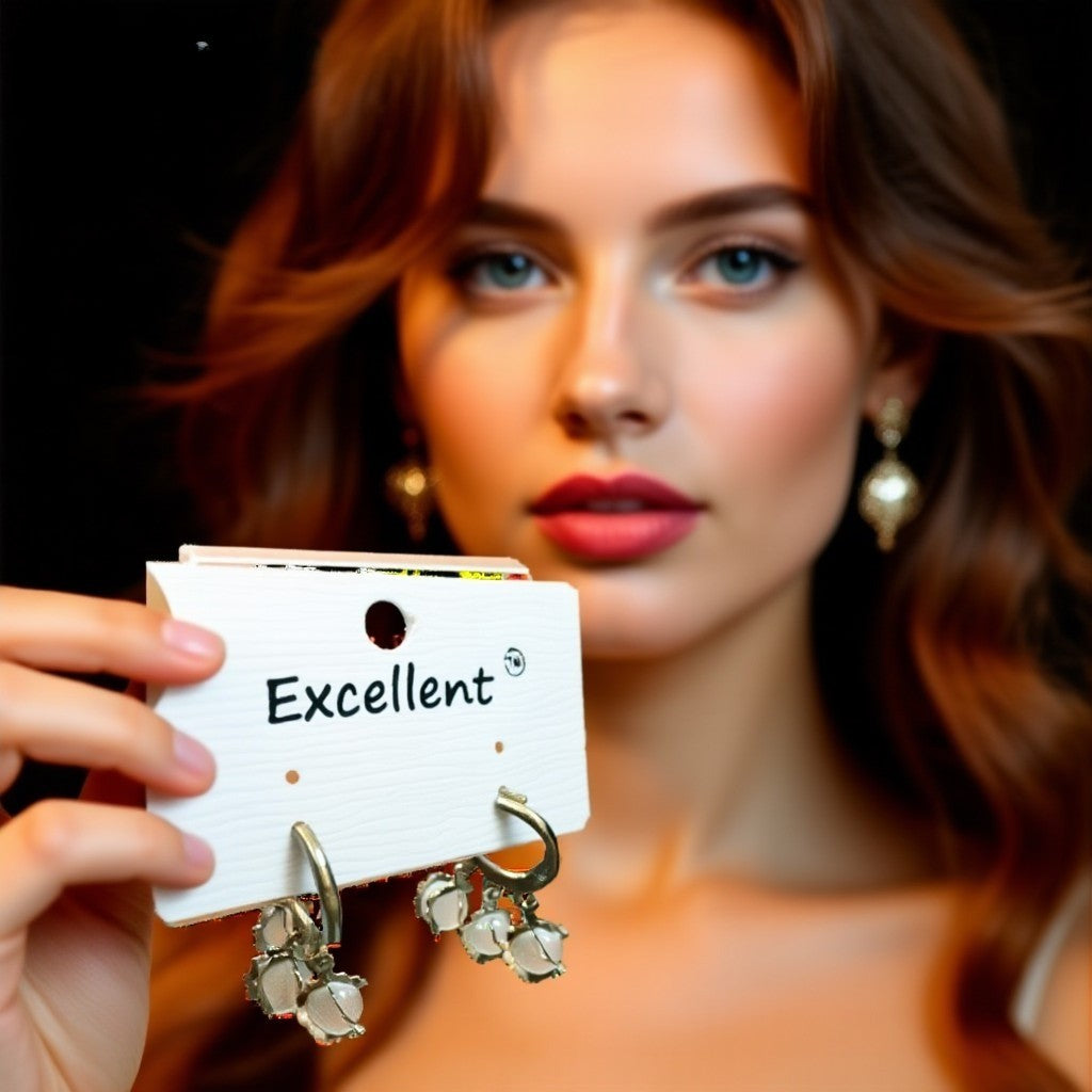 Elegant Triple Stone Hoop Earrings – Stylish Daily & Party Wear Jewellery