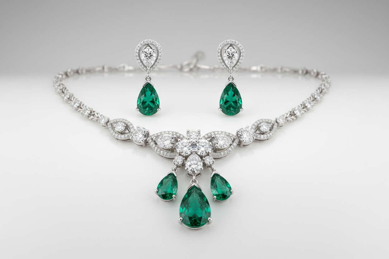 Jewellery close-up

Clean background

Premium feel