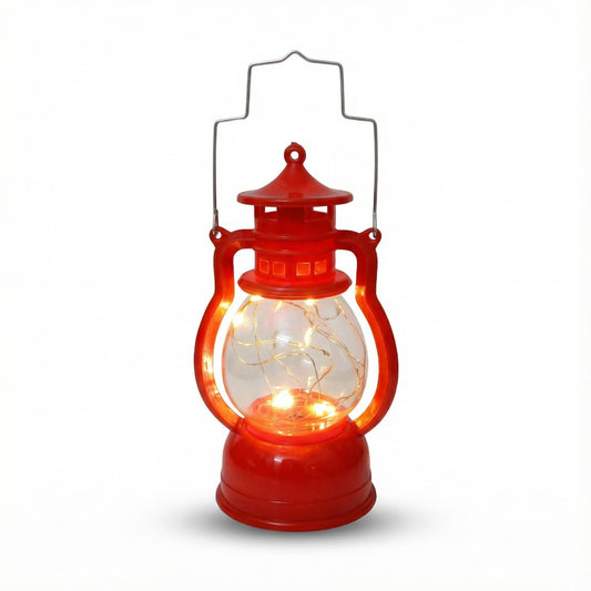 Classic Red LED Lantern Set - Decorative Fairy Lights for Home & Garden(PACK OF 1)