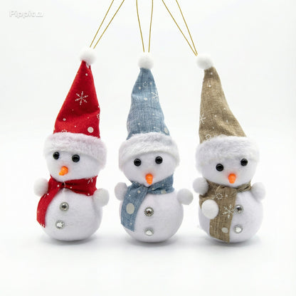 Whimsical Winter Christmas Ornament Collection - Dioramas, Snowmen & Star Assortment(pack of 3)