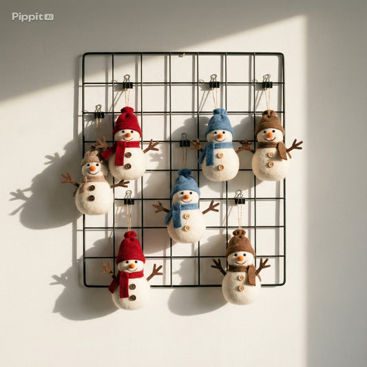 Whimsical Winter Christmas Ornament Collection - Dioramas, Snowmen & Star Assortment(pack of 6)