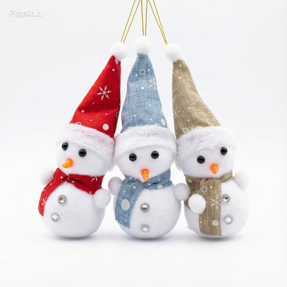 Whimsical Winter Christmas Ornament Collection - Dioramas, Snowmen & Star Assortment(pack of 3)