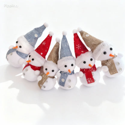 Whimsical Winter Christmas Ornament Collection - Dioramas, Snowmen & Star Assortment(pack of 6)