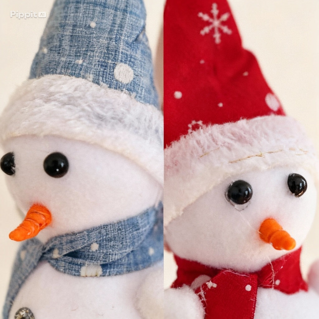 Whimsical Winter Christmas Ornament Collection - Dioramas, Snowmen & Star Assortment(pack of 3)