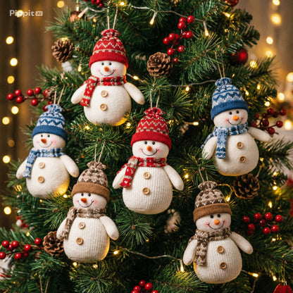 Whimsical Winter Christmas Ornament Collection - Dioramas, Snowmen & Star Assortment(pack of 6)