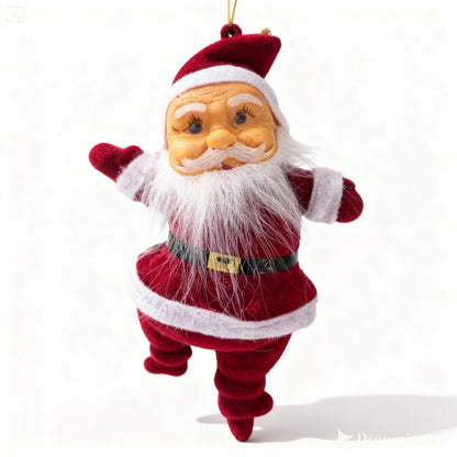 Charming Knit Plush Snowman Figurine | Cozy Sweater Look Winter Table Decor & Mantle Accent