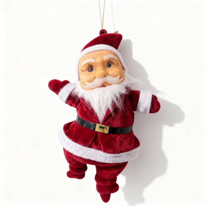 Charming Knit Plush Snowman Figurine | Cozy Sweater Look Winter Table Decor & Mantle Accent