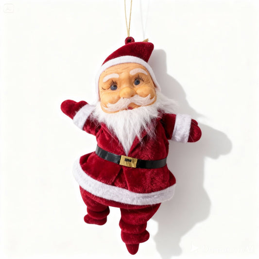 Charming Knit Plush Snowman Figurine | Cozy Sweater Look Winter Table Decor & Mantle Accent