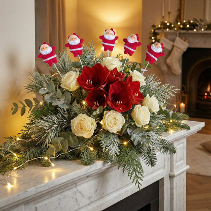 Vibrant Blue & Green Holiday Ornament Accent Set | 12-Piece Drum, Bauble, and Mini Gift Box (Pack of 6)