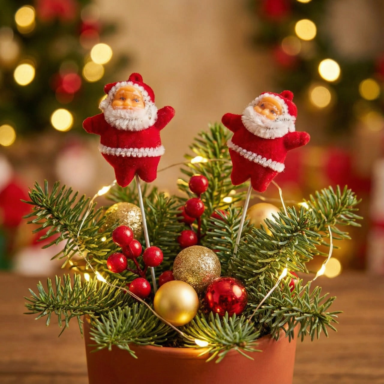 Vibrant Blue & Green Holiday Ornament Accent Set | 12-Piece Drum, Bauble, and Mini Gift Box (Pack of 2)