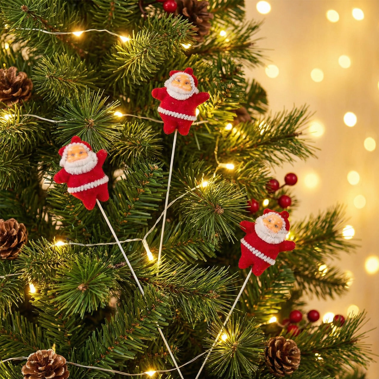 Vibrant Blue & Green Holiday Ornament Accent Set | 12-Piece Drum, Bauble, and Mini Gift Box (Pack of 3)