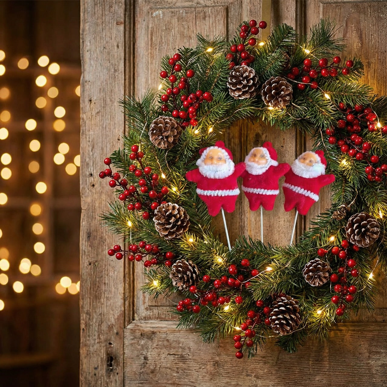 Vibrant Blue & Green Holiday Ornament Accent Set | 12-Piece Drum, Bauble, and Mini Gift Box (Pack of 3)