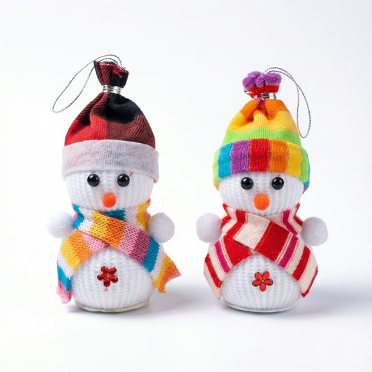 Whimsical Winter Christmas Ornament Collection - Dioramas, Snowmen & Star(pack of 2)