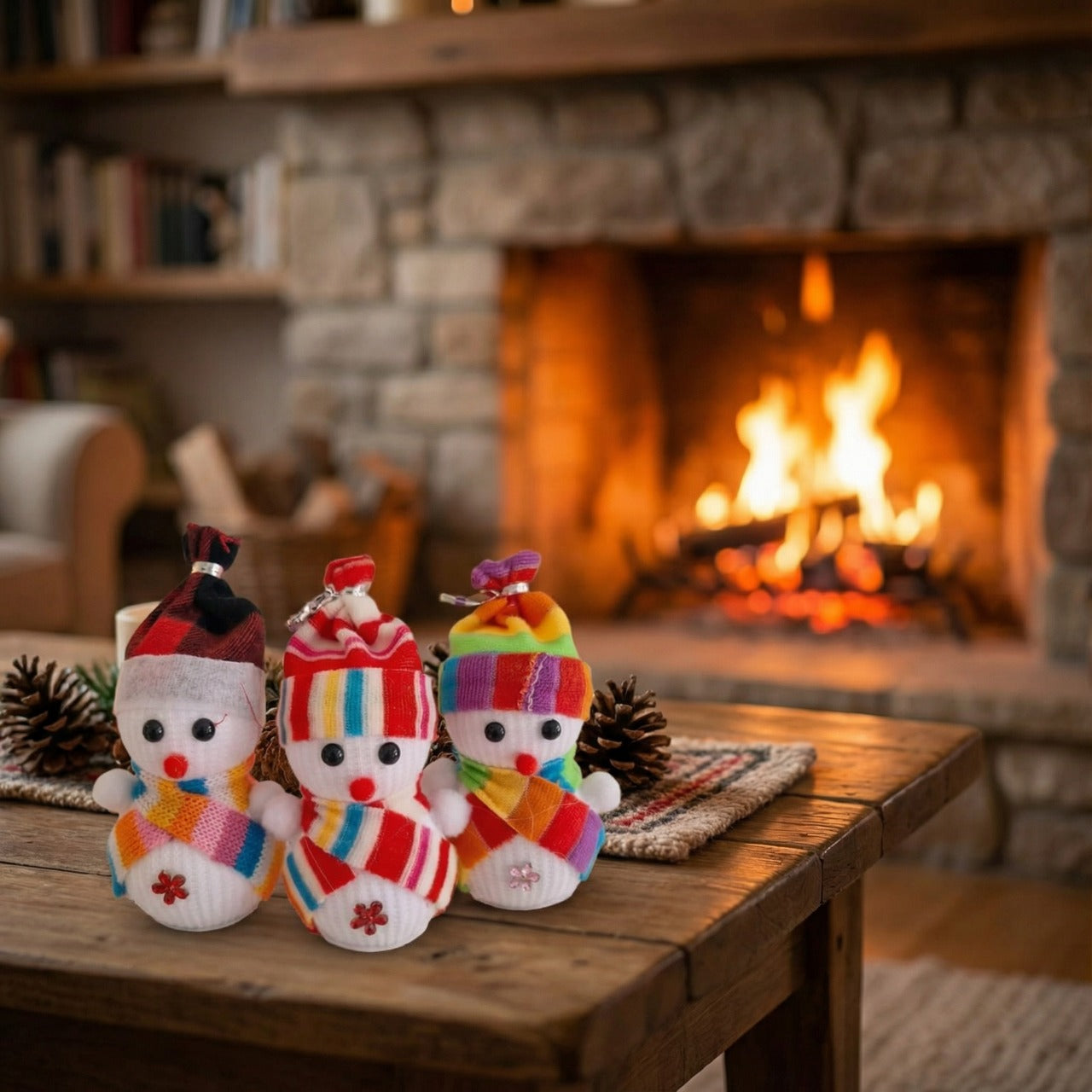 Whimsical Winter Christmas Ornament Collection - Dioramas, Snowmen & Star(pack of 3)