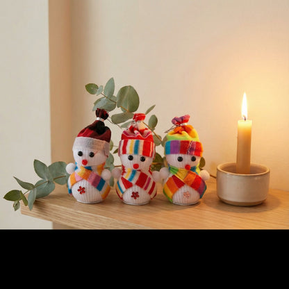 Whimsical Winter Christmas Ornament Collection - Dioramas, Snowmen & Star(pack of 3)