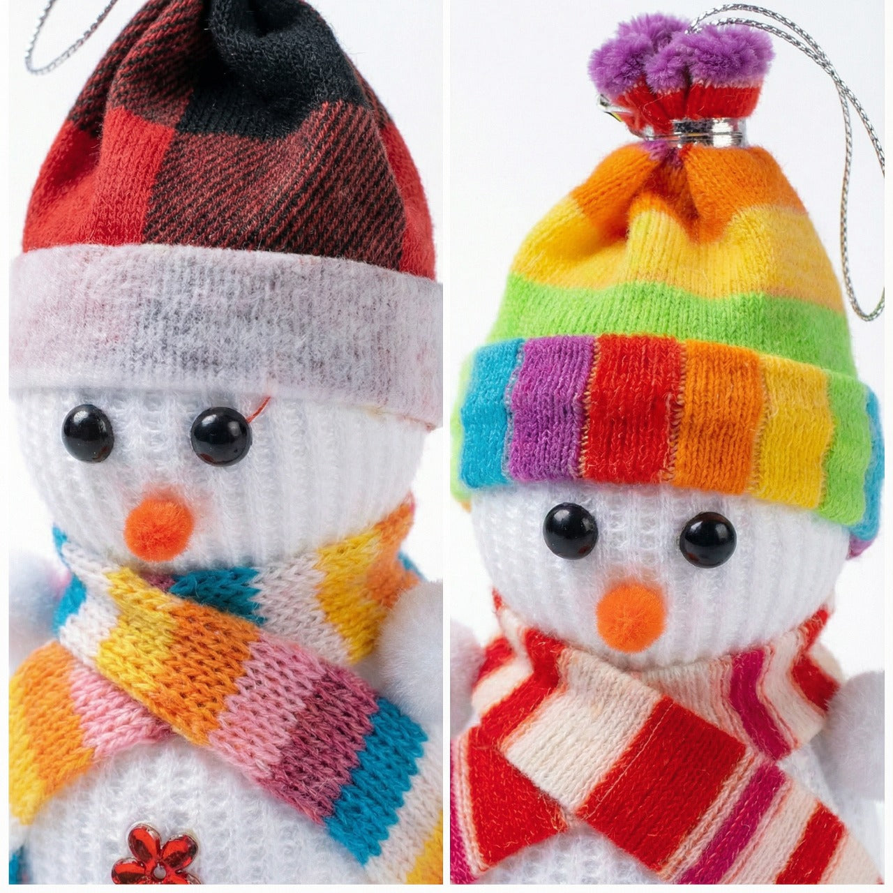 Whimsical Winter Christmas Ornament Collection - Dioramas, Snowmen & Star(pack of 2)